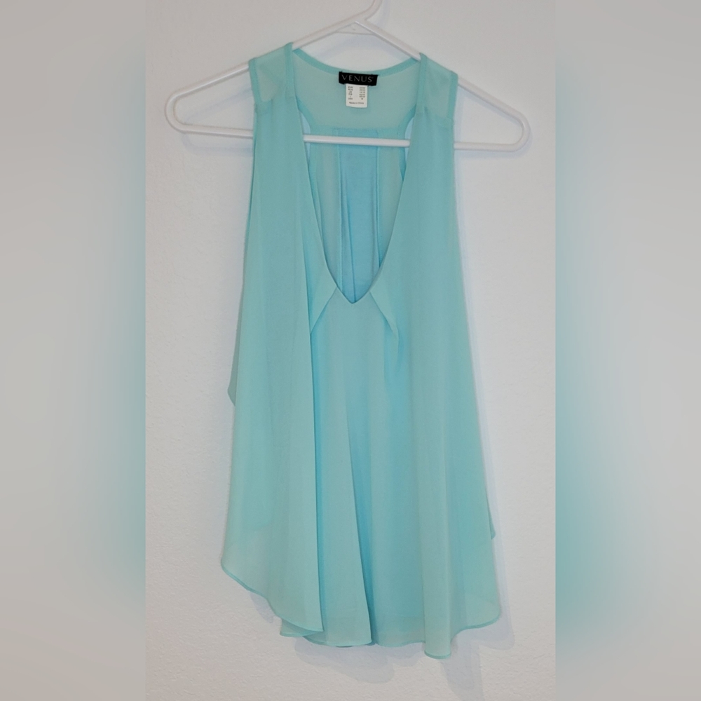 Women's Mint Green Tank Top Size M